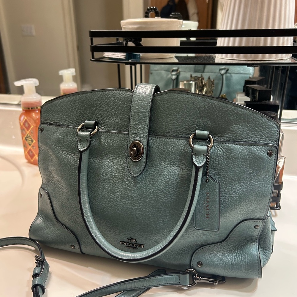 Coach Blue Mercer Satchel
